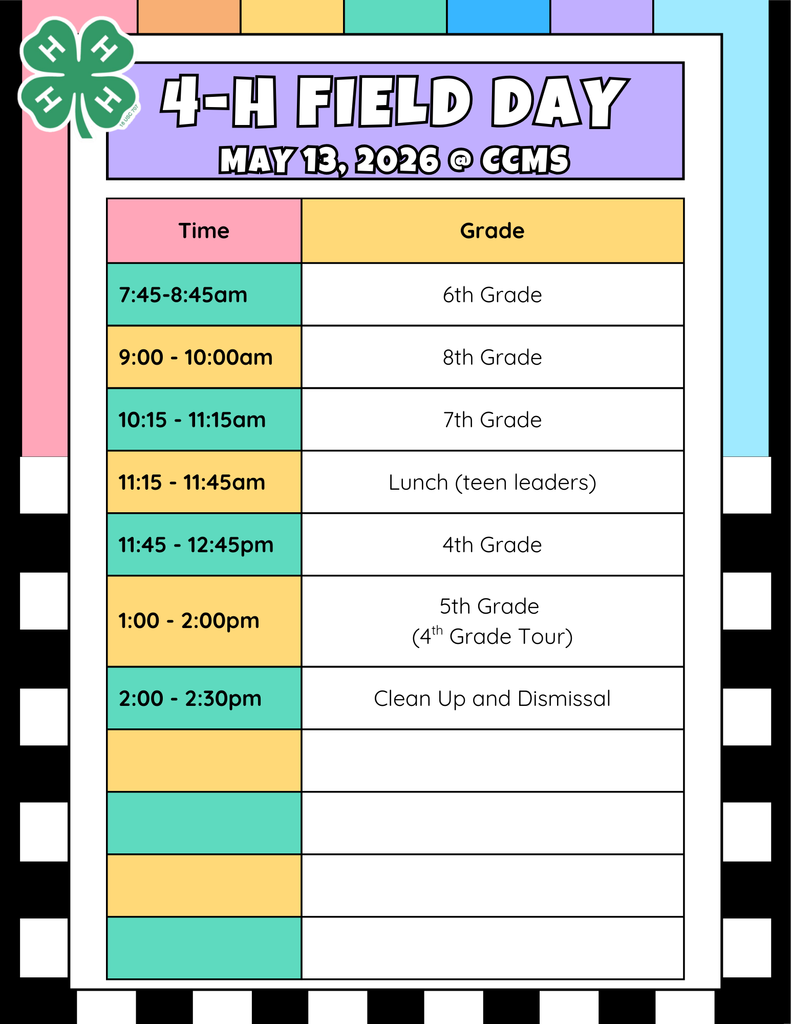 2026 4-H Field Day