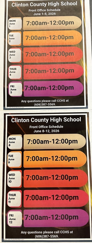 Summer Schedule 1