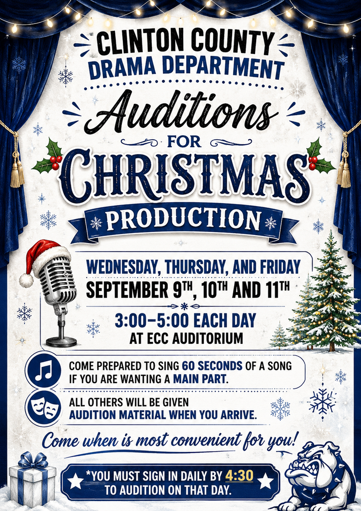 Christmas Production Auditions