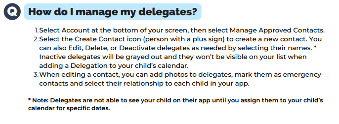 Delegate Pick Up