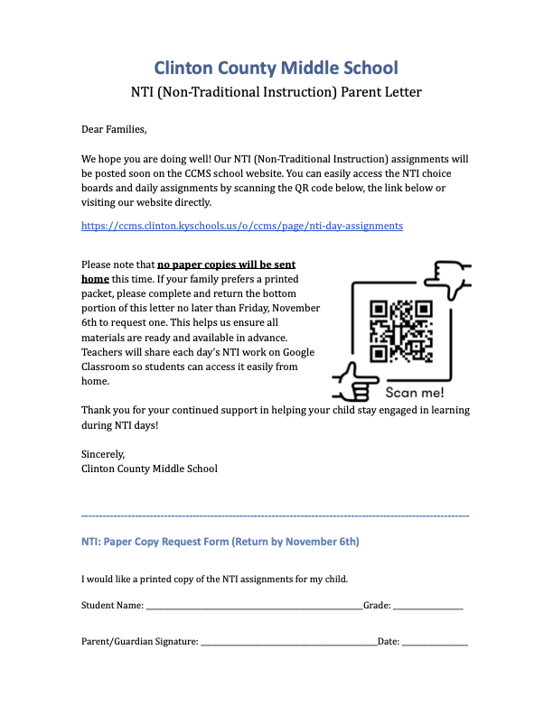 NTI Info Letter