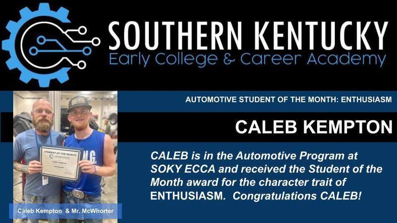 September Students of the Month