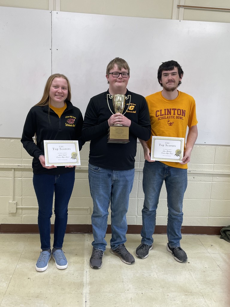 CHS CIC Scholastic Bowl Top Scorers