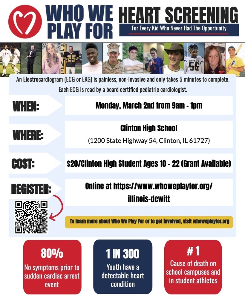 Heart Screening brochure Clinton High School