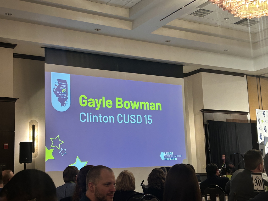 Gayle Bowman's name on a large screen