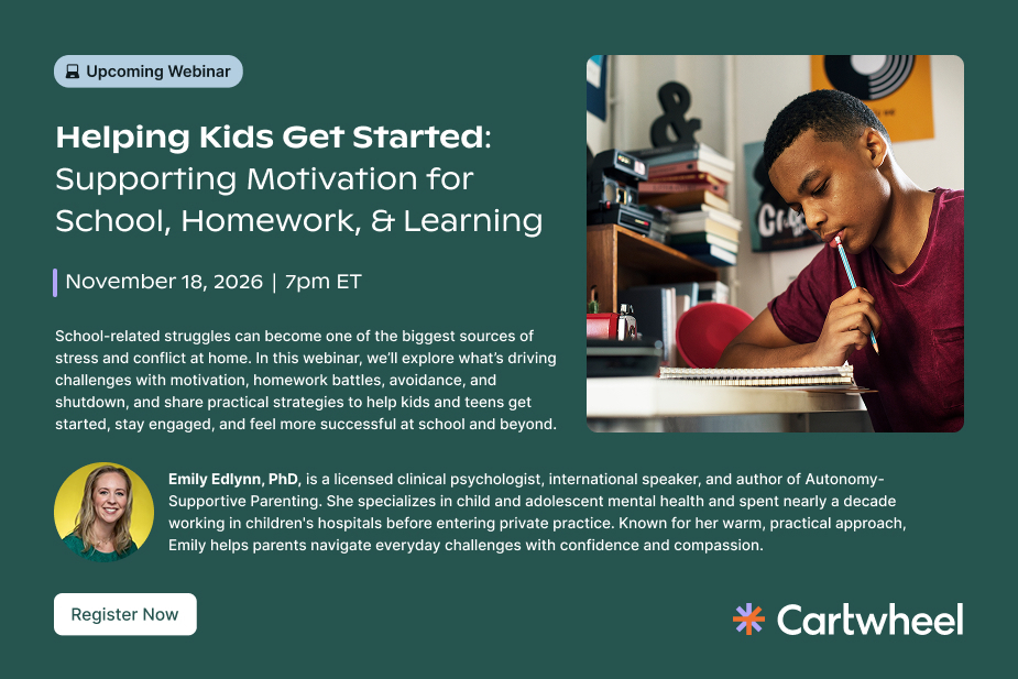 Helping Kids Get started: Supporting Motivation for school homework and learning