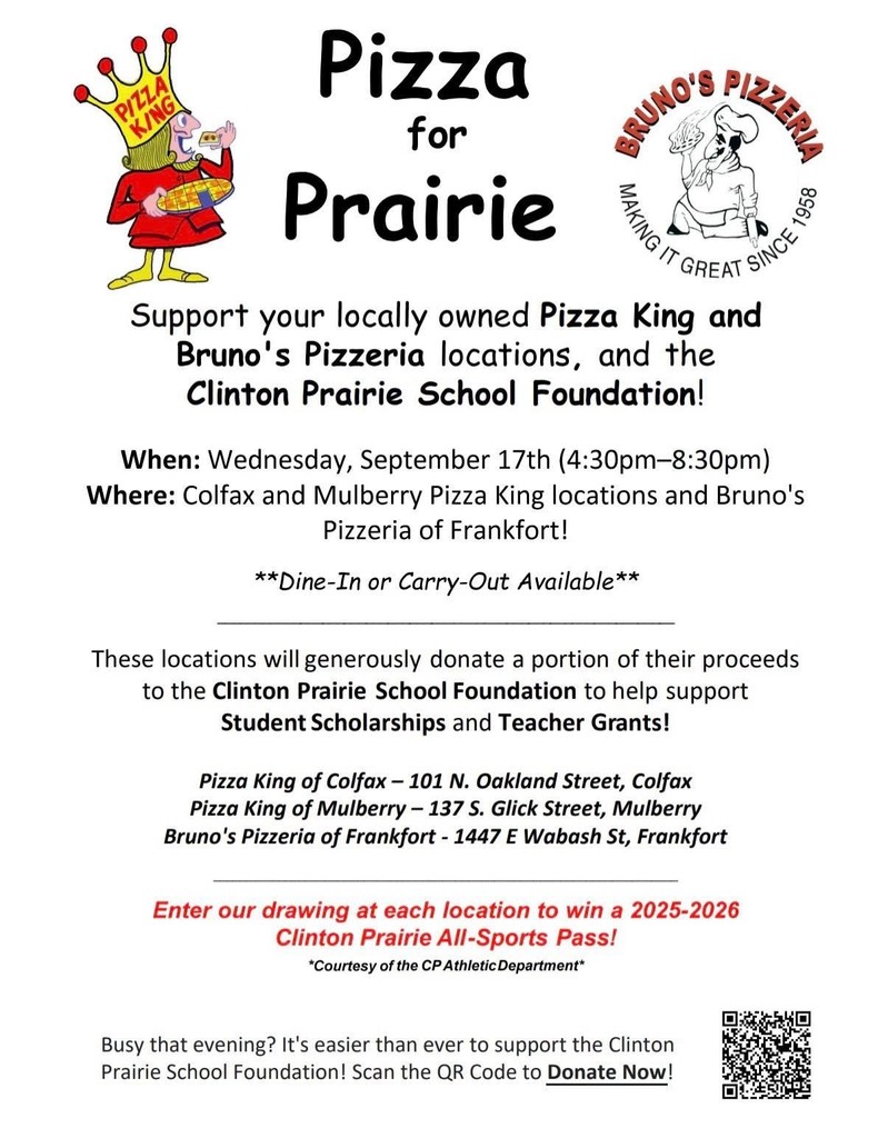 PIZZA FOR PRAIRIE