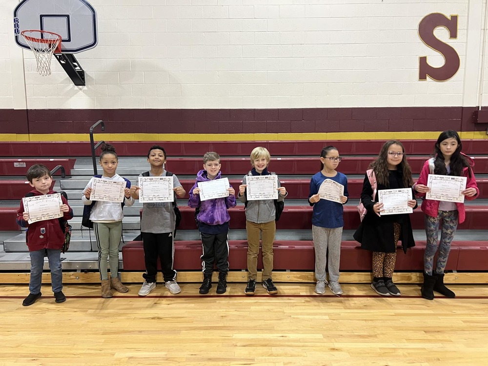 students with certificates