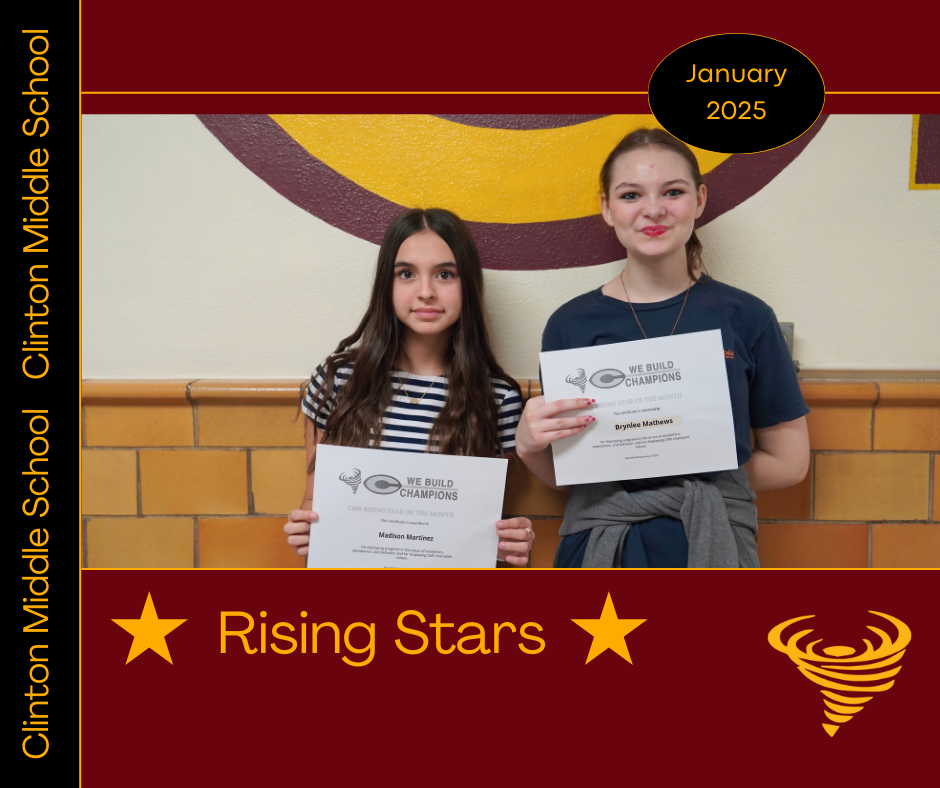 CMS January Rising Stars Madison Martinez and Brynlee Mathews