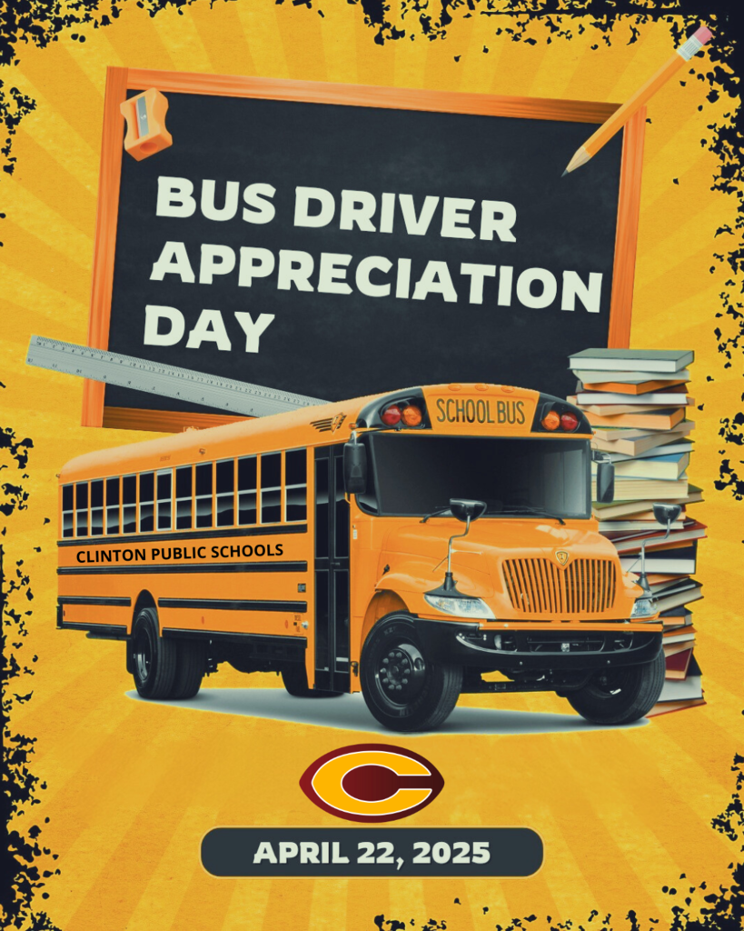 School bus and books with the text Bus Driver Appreciation Day