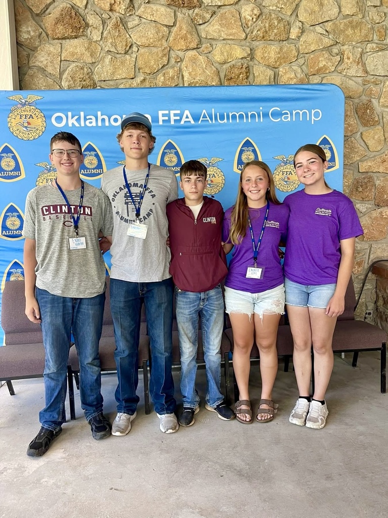 Clinton FFA members at Leadership Camp