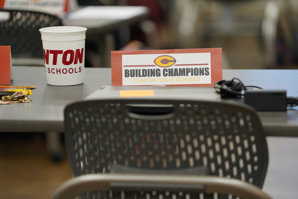 Building Champions desktop signs