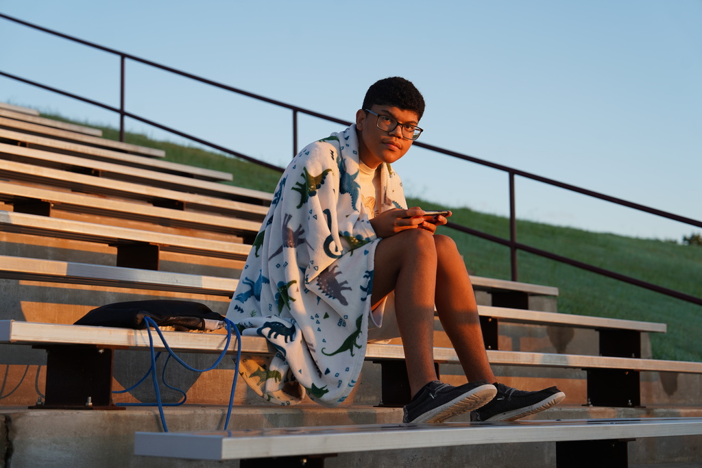 Students at Senior Sunrise