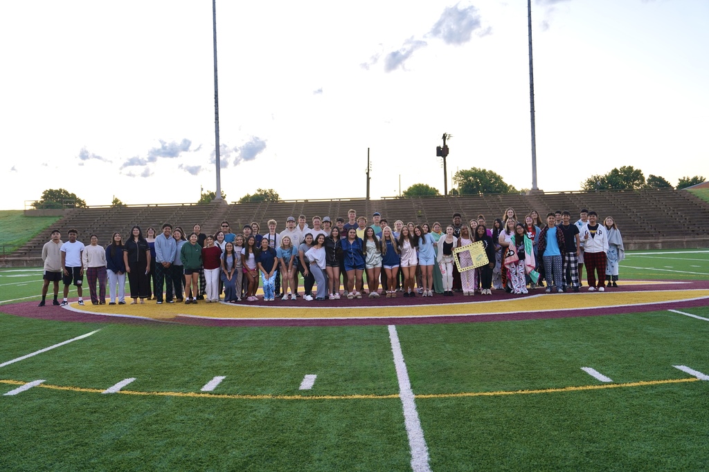 Students at Senior Sunrise