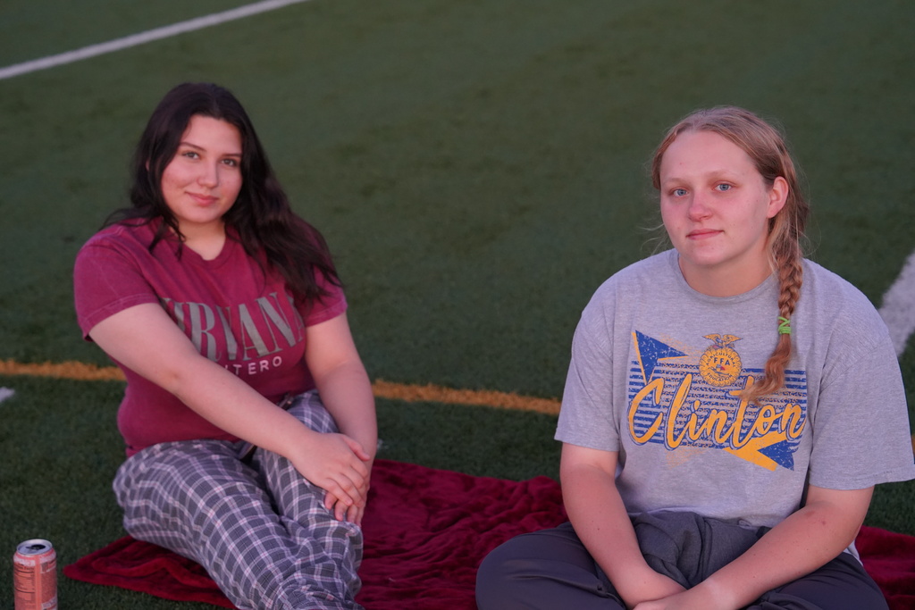 Students at Senior Sunrise