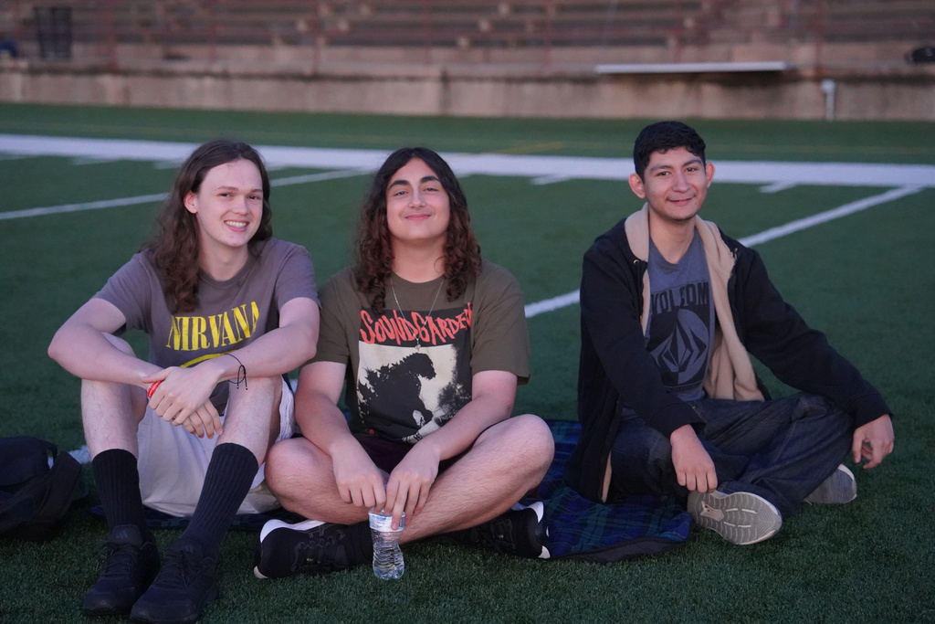 Students at Senior Sunrise