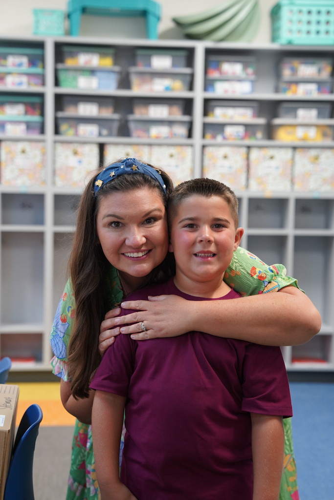Students and families at Meet the Teacher night