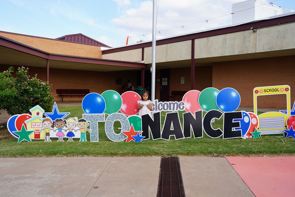Student at Nance photo op