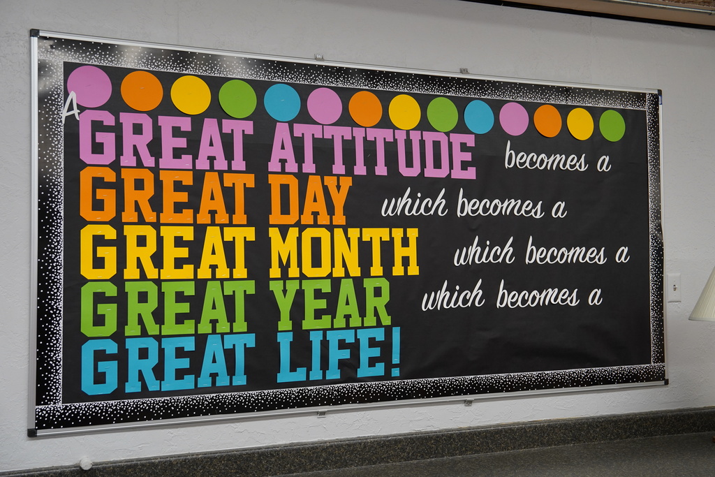 Encouraging sign at Washington Elementary