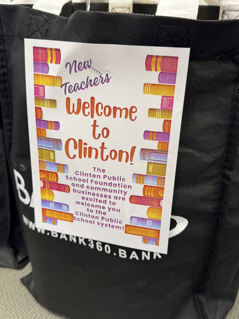 Welcome  to Clinton goody bags for new teachers