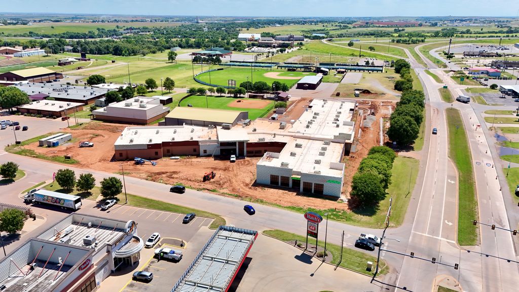 Drone photos of the new CMS site