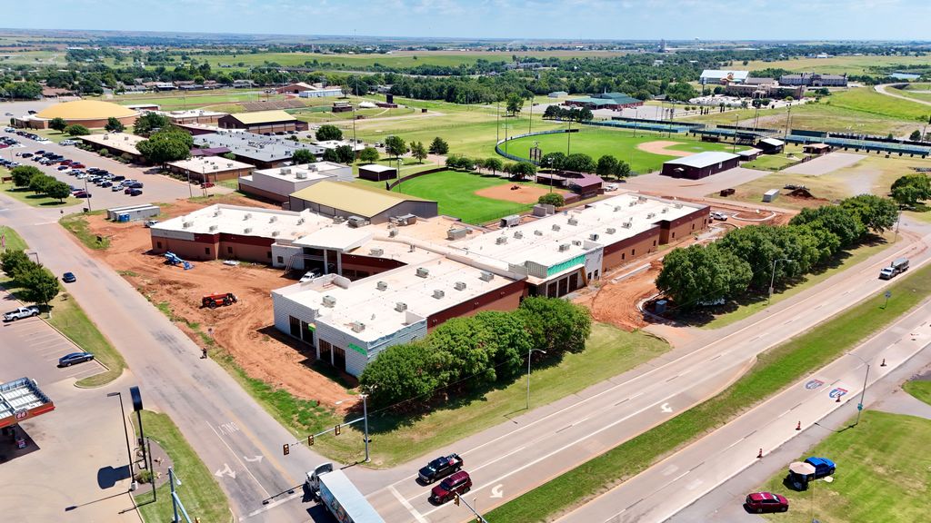 Drone photos of the new CMS site