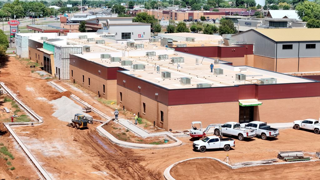 Drone photos of the new CMS site