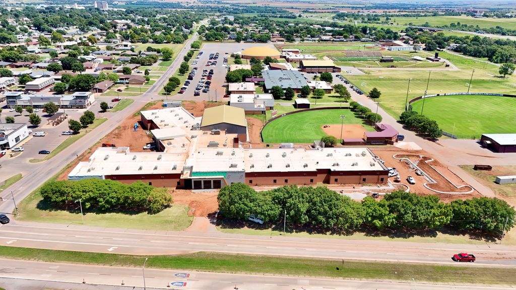 Drone photos of the new CMS site