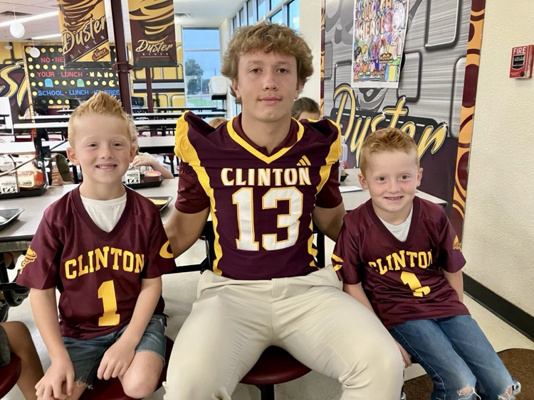 CHS Football team greeting Nance students.