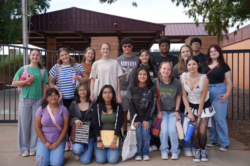 CHS Choir standing in front of CHS