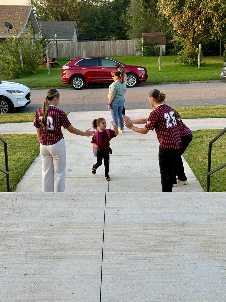 CHS Softball players greeting Nance students