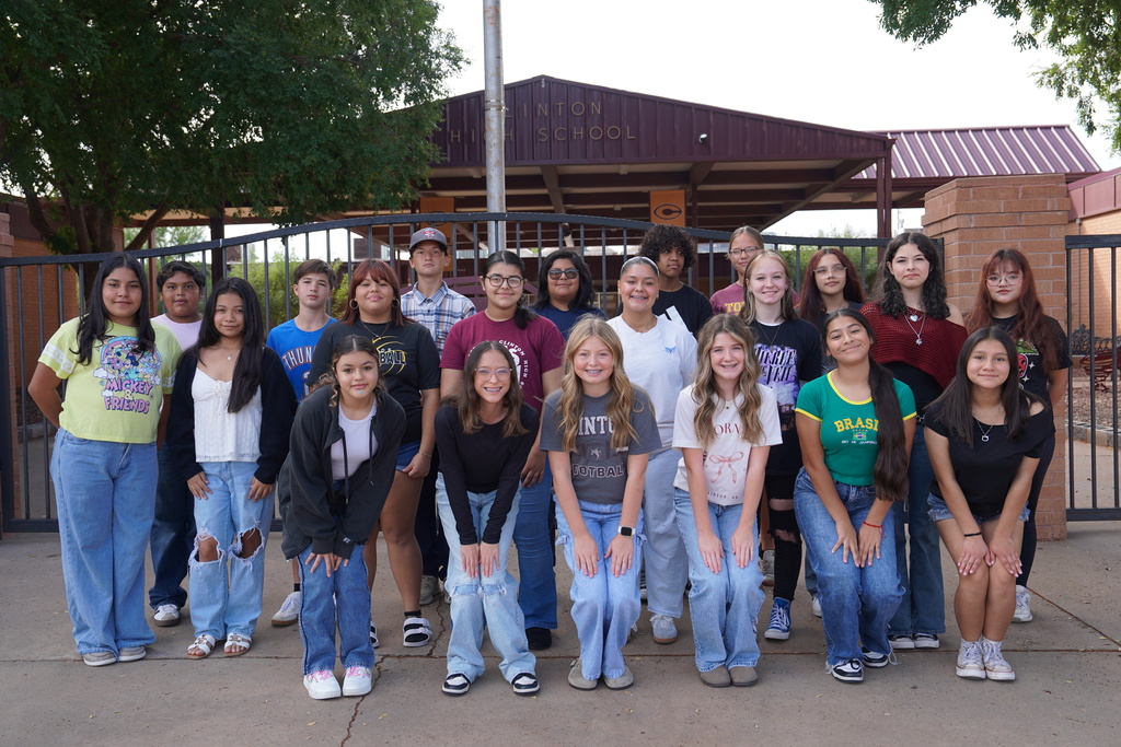 CMS Choir standing in front of CHS