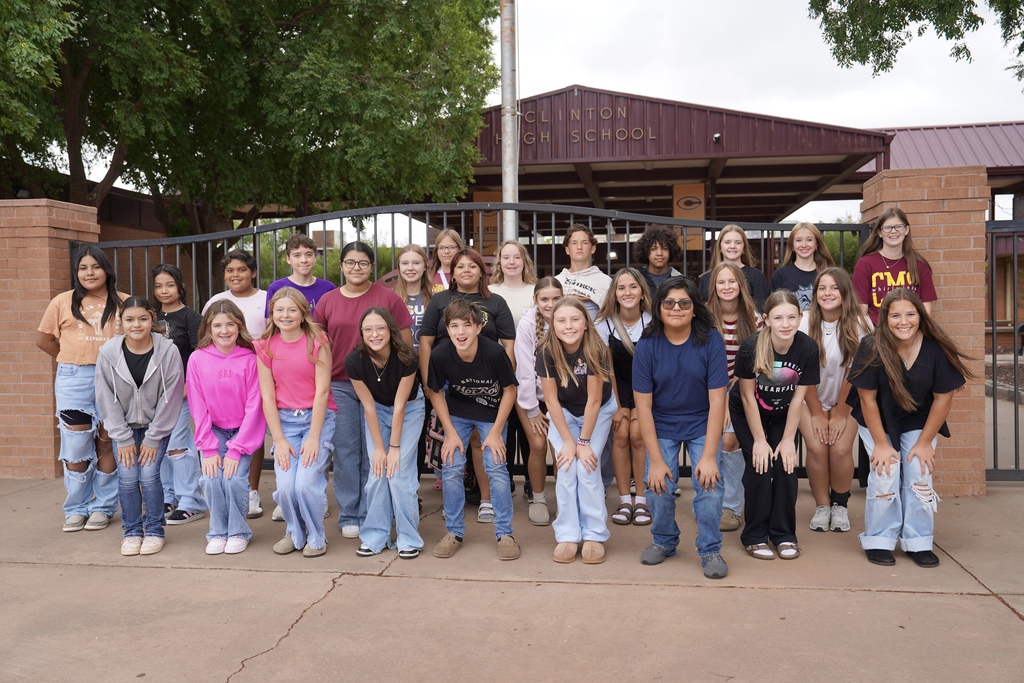 CMS Choir Members standing outside the high school