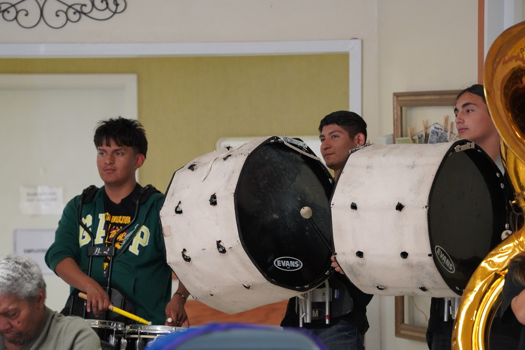 Band playing at the nursing home