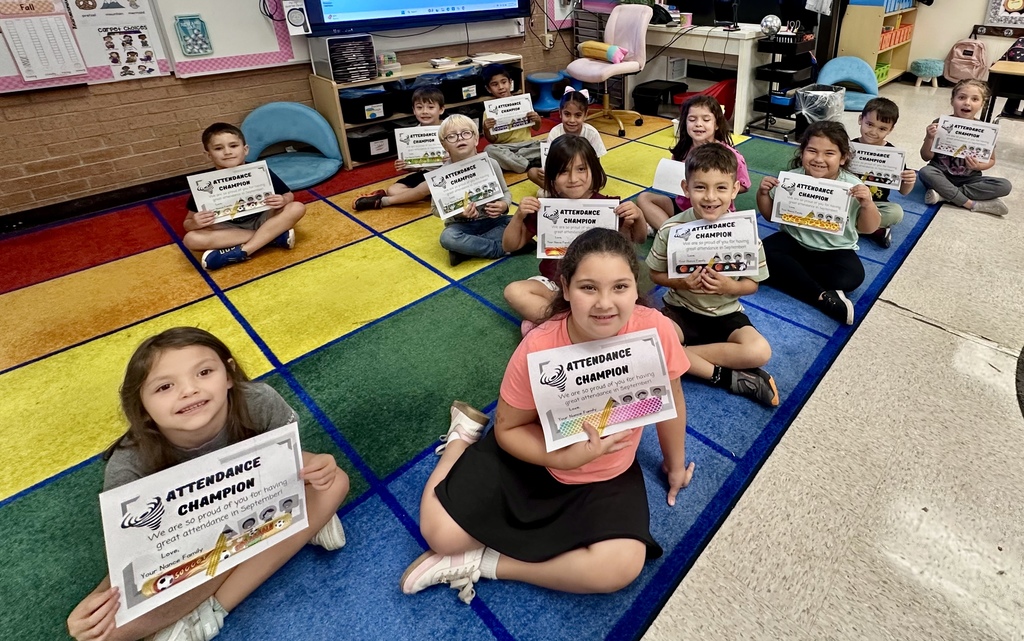 Nance students celebrating attendance