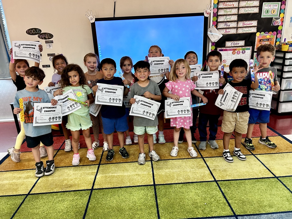 Nance students celebrating attendance
