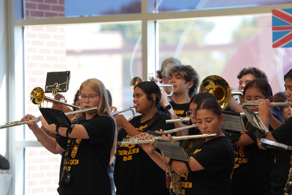 CHS Band playing at National School Lunch Week