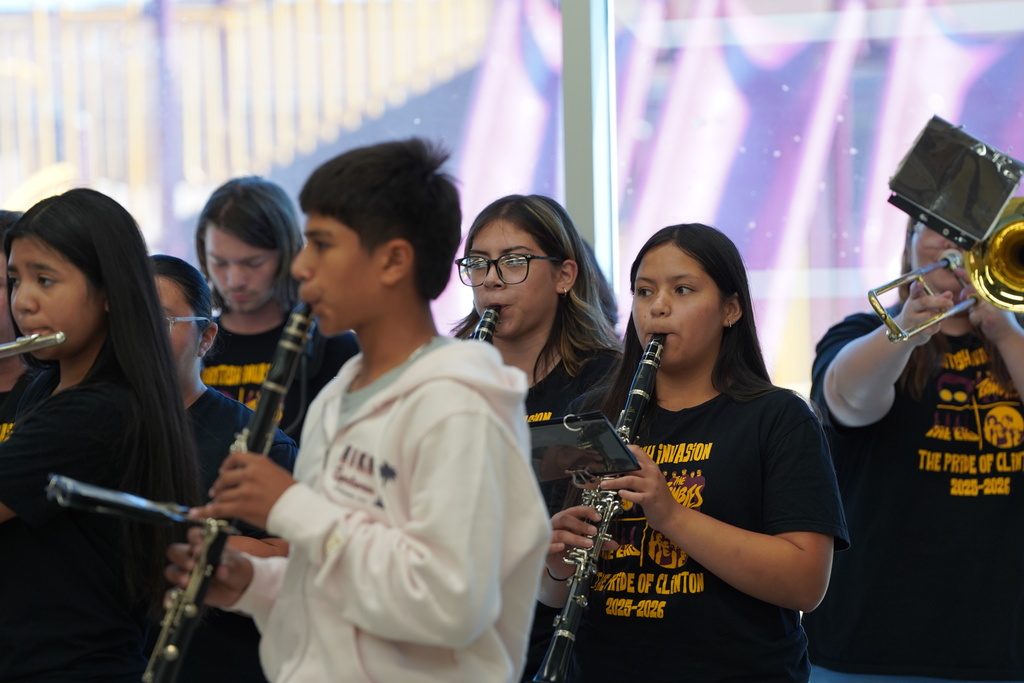 CHS Band playing at National School Lunch Week