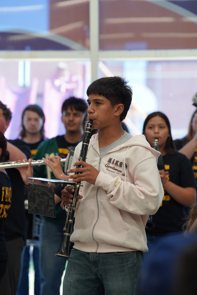 CHS Band playing at National School Lunch Week