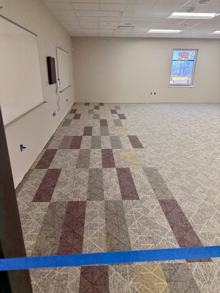 Classroom carpet in the new CMS