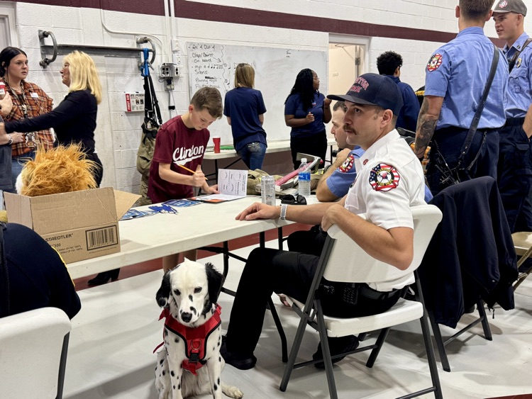 students at the career fair