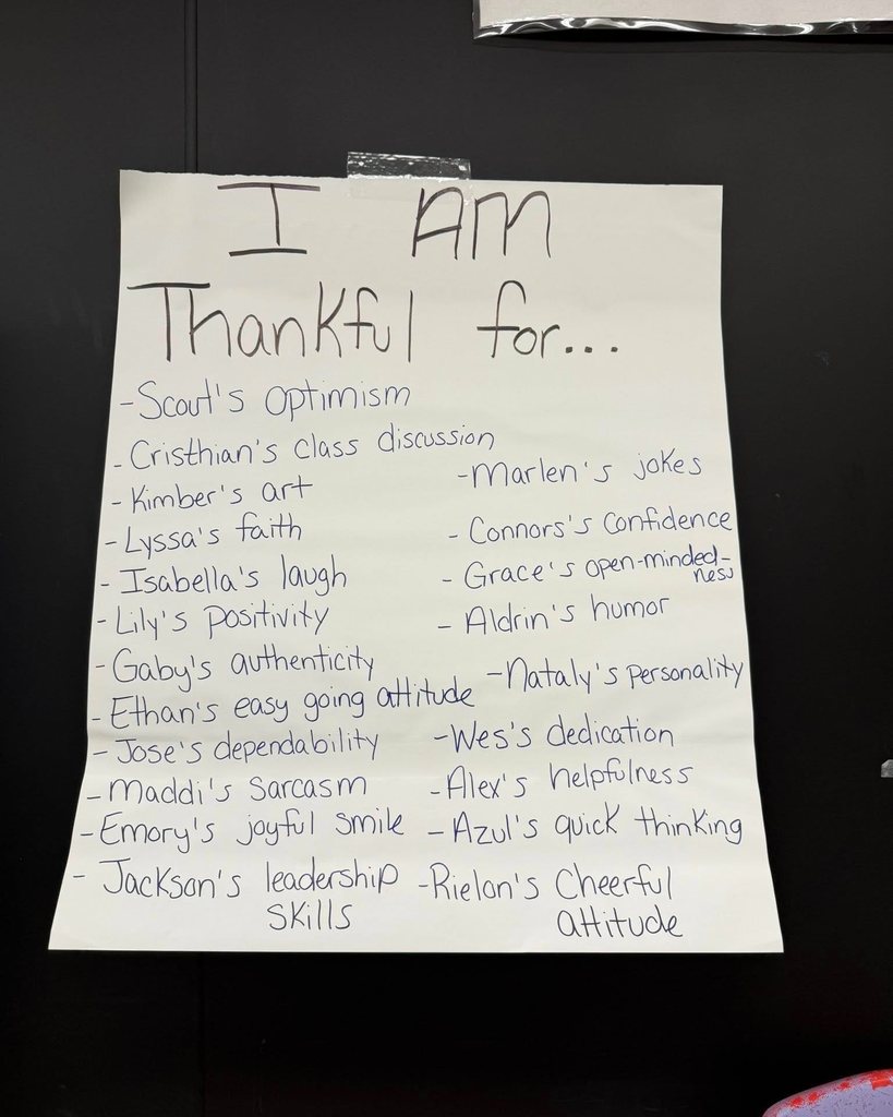 Mrs. Miller's thankful posters