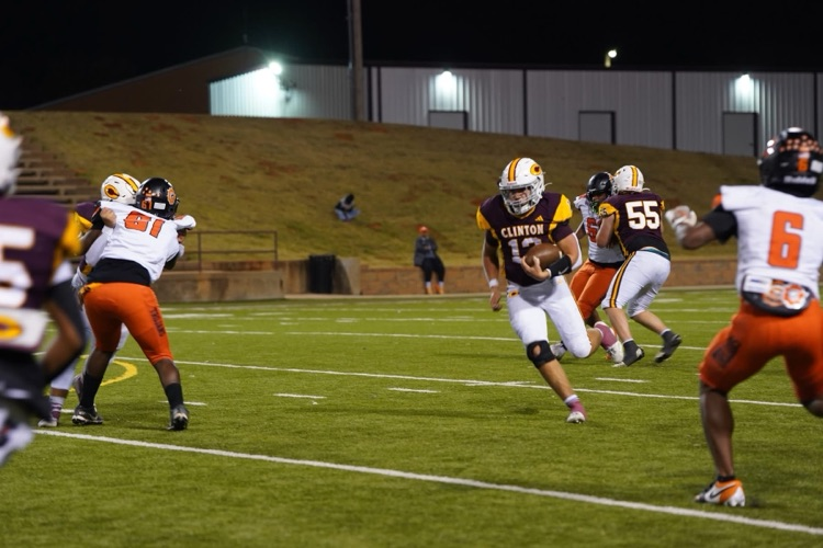 football player running with the ball
