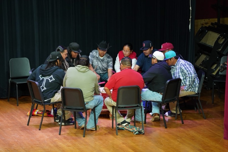 Native American drum circle