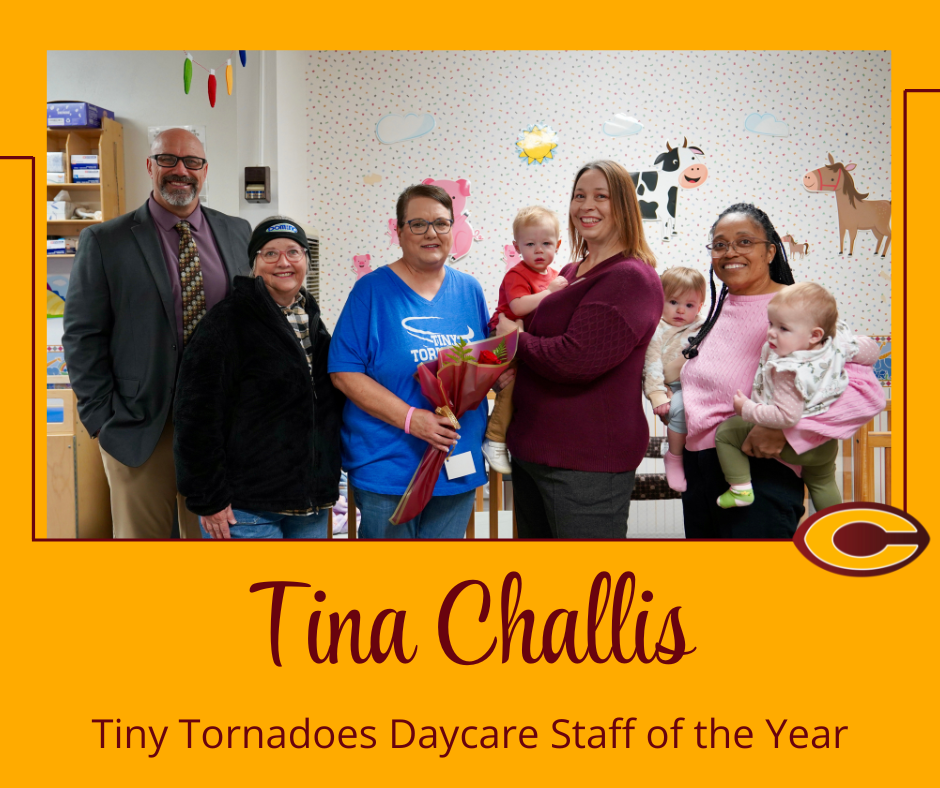 Tina Challis, Tiny Tornadoes Daycare Staff of the Year