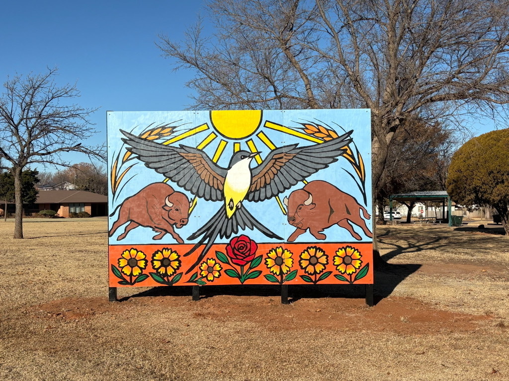Art mural at the 13th Street Park