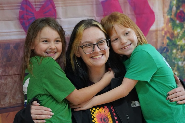 Nance families at the Christmas program.