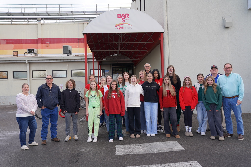 CMS Stu-Co caroling at Bar-S