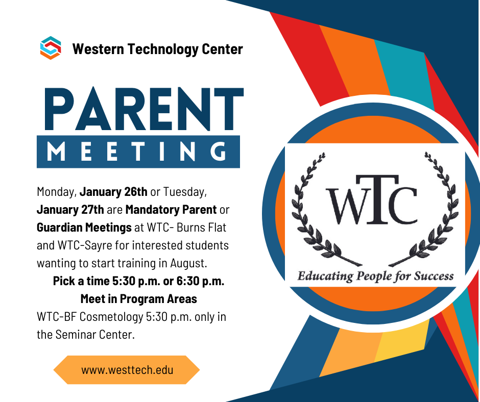 Western Technology Center Parent/Guardian Meeting Information