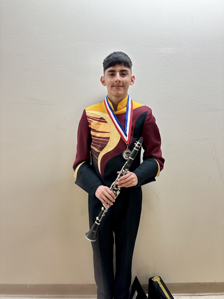 CHS Freshman Shortgrass Honor Band musicians with instrument